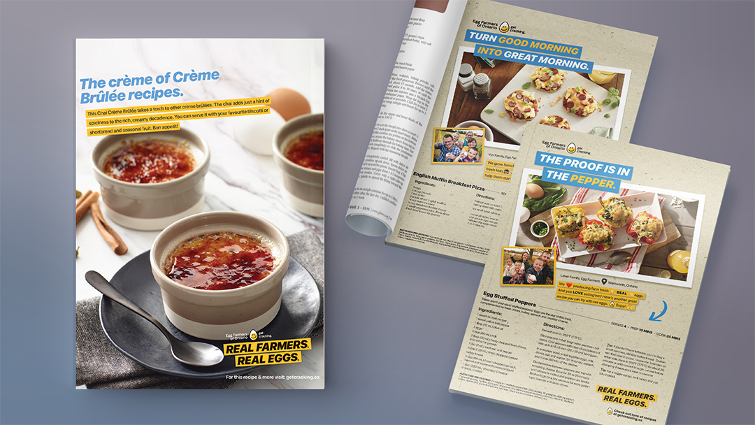 Egg farmers recipe in magazine